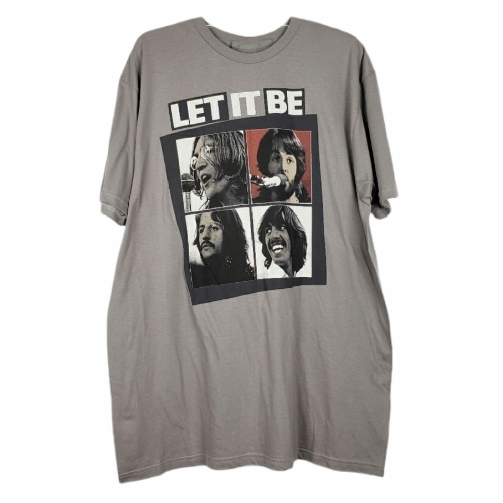 BEATLES Let It Be graphic band tee NWT